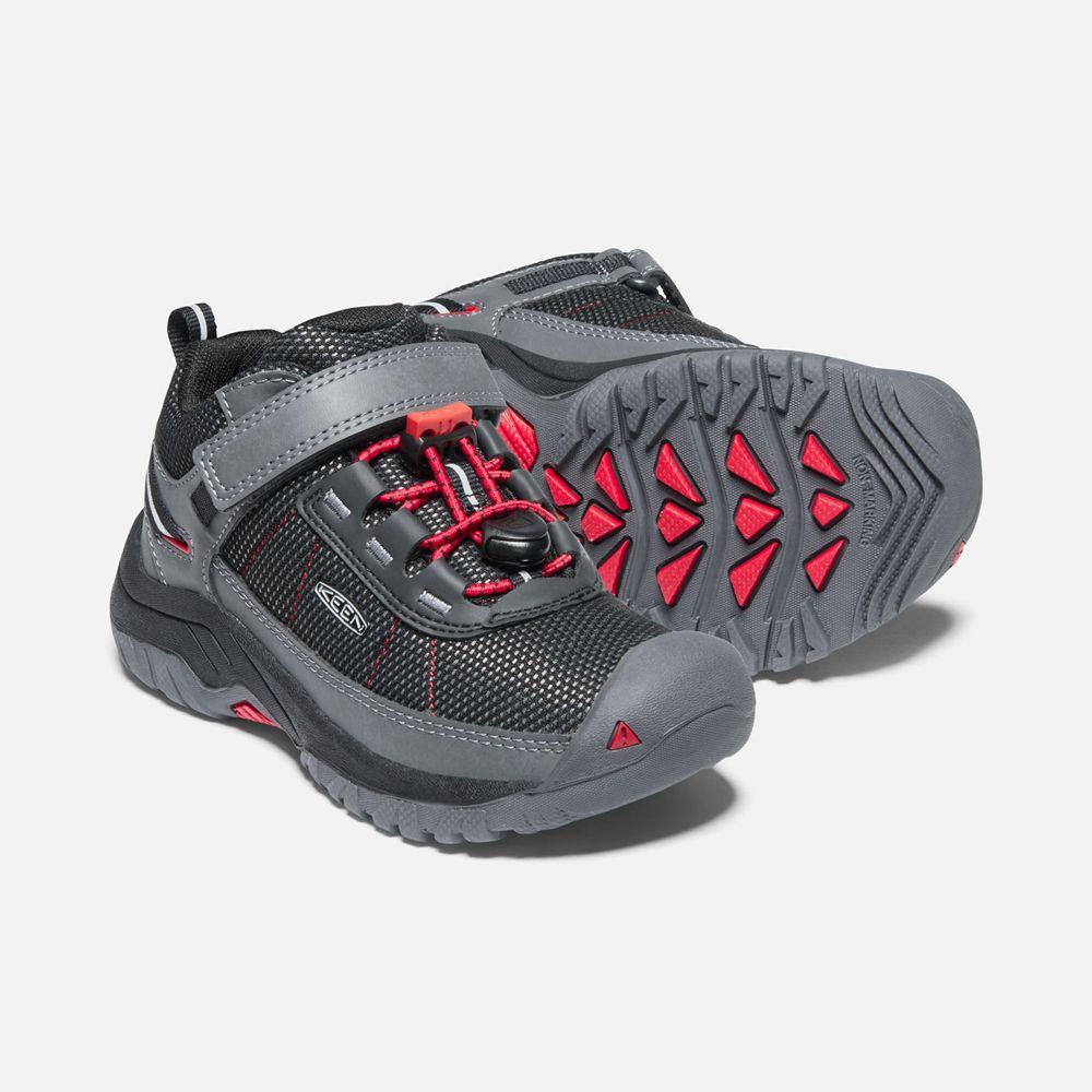 Keen Spor Ayakkabı Çocuk Gri/Kırmızı - Targhee Sport Vent Shoes - Türkiye NXWH71246